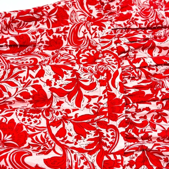 Anthropologie Somerset Mini Dress Red Paisley Size Small Retail: $150 ❤️👗✨ - Picture 9 of 16